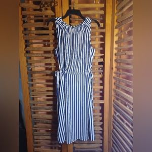 Ladies Juicy Couture striped sun dress with drawstring waist Sz. XXL